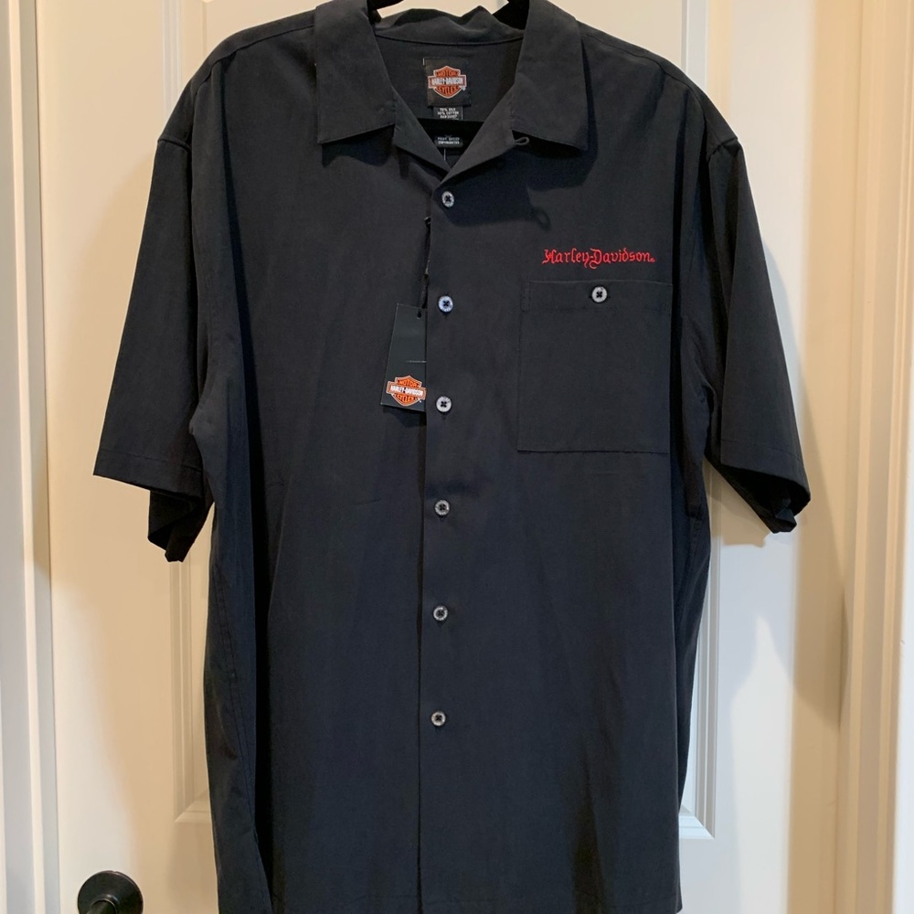 NWT Tori Richard Harley Davidson Mischief Shirt - Picture 5 of 15